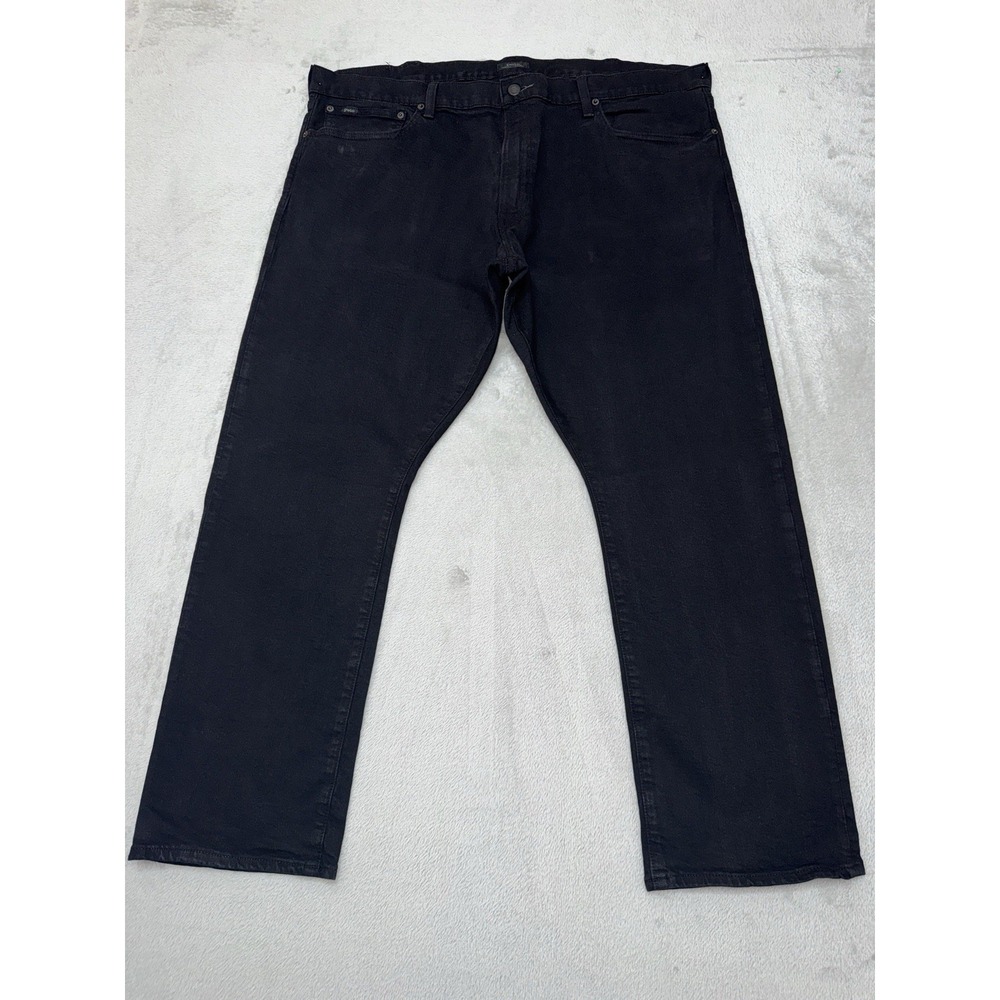 Polo Ralph Lauren Varick Slim Straight Jeans Men's 42 Black (43x29 )Big & Tall